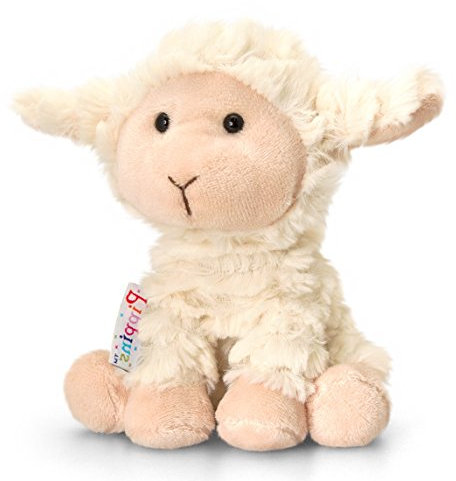 Lashuma Plüschtier Lamm Woolly, Weißes Schaf, Kuscheltier Pippins 14 cm