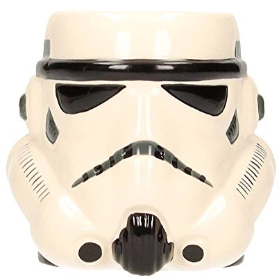 SD toys Star Wars Taza 3D Stormtrooper Cabeza, Cerámica, Blanco, 10 cm