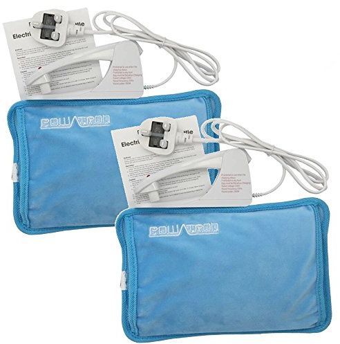 2 x Rechargeable Electric Hot Water Bottles Hand Warmer Heating Pads