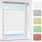 Victoria M. Indiva Lite Plissee Klemmfix Ohne Bohren mit Klemmträgern Sichtschutz, Sonnenschutz Fenster, Lichtdurchlässig, 40 x 150 cm, weiß