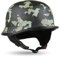 Moto Helmets® D33 „Army Woods“ · Brain-Cap · Halbschale Jet-Helm Motorrad-Helm Roller-Helm Scooter-Helm Bobber Mofa-Helm Chopper Retro Cruiser Vintage Pilot · Schnellverschluss Tasche L (59-60cm)
