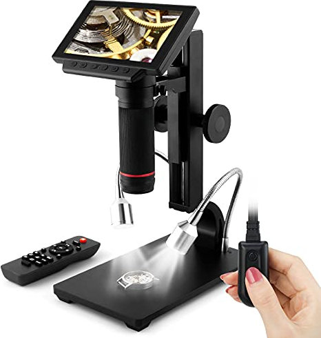 Andonstar ADSM302 Digitales HDMI-Mikroskop für Leiterplatten-Reparatur, 5 Zoll (12,7 cm) Bildschirm, 1080P, als Löthilfe