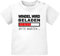 MoonWorks® Baby Kurzarm T-Shirt Windel Wird beladen Babyshirt Jungen Mädchen Shirt weiß 68/74 (4-9 Monate)