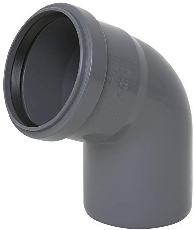 HT Bogen 67,5° PP Formteil Winkelstück Abwasserrohr grau - MKK® DN110-67°
