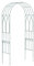 Charles Bentley Decorative, Wrought Iron Arch, Ideal for Growing Plants, Classic Sage Green Finish, Vintage, Rustic, Outdoor, Garden, Lawn, Patio, Archway (211x103x40.5cm)