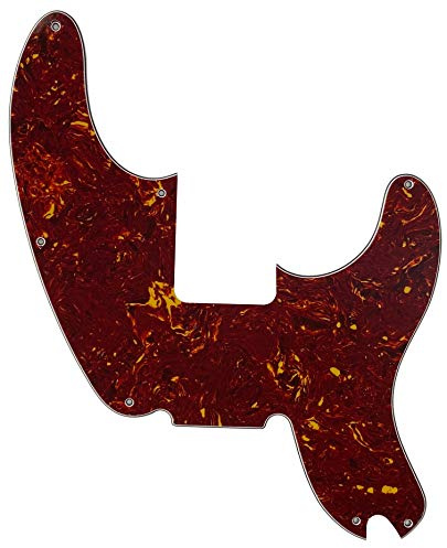 Passend für Fender Telecaster Precision Bass Gitarren-Schlagbrett (4-lagig, rote Schildkröte)