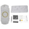 fasient Kit Completo de Funda de Carcasa para PSP 1000, Funda de Repuesto con Kit de Botones para PSP 1000 (Transparente)