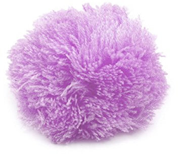 2 Bommeln/Wollbommeln/Pompons, 10cm mit einer großen Farbauswahl, Farbe:flieder