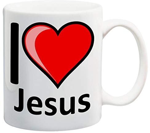 Partybitz I Love Jesus 11oz Ceramic Mug