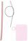 Onlineforu LTD 1pc Reusable Foldable Silicone Straw – BPA Free Eco Friendly Straw with Portable Case & Cleaning Brush – Durable, Easy Clean, Travel Friendly for Hot & Cold Drinks – Pink