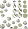 Perlin Strasssteine zum aufnähen Glitzersteine zum annähen Runde Set Kristall Acrylsteine Crystal Flatback für Kleidungsstück Basteln Kleidung und Tasche Deko (12mm 100 Stück)