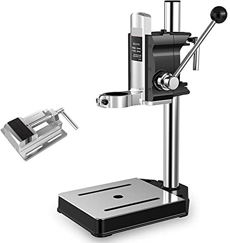 YAOYAOO Taladro de Columna, Soporte Taladro Columna Vertical, Multifunción Soporte ​para Taladro Altura Ajustable, Universal Workstation para Taladrar Soporte Prensa Taladro Carrera 60mm