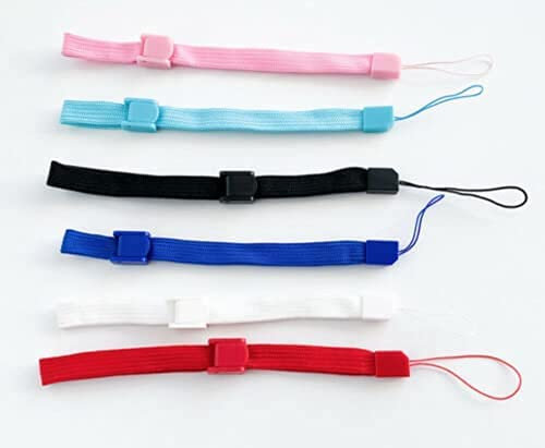 GGZone Lot de 6 sangles de poignet en corde pour manette Wii, PSP, DS, 3DS