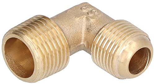 Messing Luftkompressor Fittings 90-Grad Winkelverschraubung, Schnell Verbindungs Sanitär Anschlussstücke Winkel für Rohranschluss Wassertank Garten Zubehör