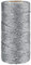 jijAcraft 1,5mm Silber Schnur, Silber Metallic Kordel, 100M Silberfaden DIY Bastelschnur für Basteln, Geschenkverpackung, Weihnachts Dekoration