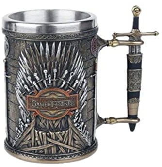 Creative Handmade Embossed Beer Glass A Song Of Ice And Fire & Game Of Thrones Stainless Steel Beer Mug Beer Stein Tankard Whiskey Glass,Gift For Craft Beer Movie Fans Lovers Enthusiasts,High Capacity