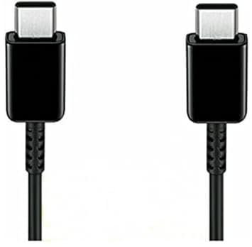 USB C to USB C Fast Charging Cable 1M 100W PD Type C Power Data Lead Compatible w/MacBook Pro & iPad Pro 2020,Samsung S20, S21 Ultra, Switch, XPS 13 Pixel 4a Redmi Note 9 & Other USB C Charge, Black