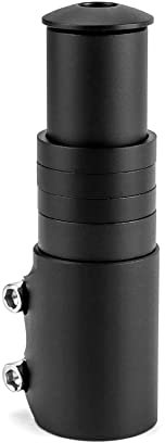 QWORK® Fahrrad Lenkererhöhung, 124mm, 28.6mm - Aluminium Fahrrad Vorbau Adapter für Fahrrad und E-Bike
