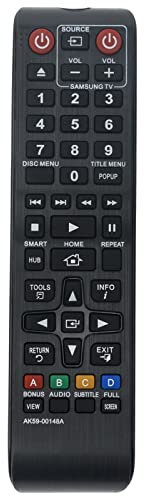 AK59-00148A Replacement Remote Control Fit for Samsung Blu-ray Disc Player BD-E5500 BD-ES6000 BD-ES6000 BD-E6100 BD-ES6000E