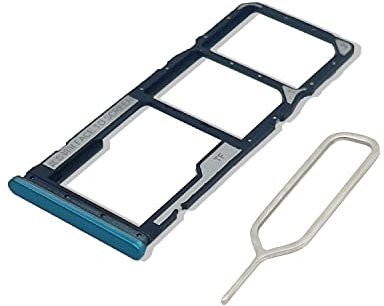 Eonpam Vassoio Carta SIM per (Xiaomi Redmi Note 9S/Note 9 PRO) qualità Originale Porta Scheda SIM Ricambio Slot Scheda Memoria SD con Pin della Scheda SIM(Verde)