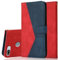 Radoo Coque pour Huawei Enjoy 7S / Honor 9 Lite, Housse Étui en PU Cuir Portefeuille Étui à Rabat Clapet Protection Magnétique Flip Cover Wallet Case avec Carte Fentes, Fonction Stand (Rouge Bleu)