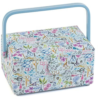 Hobby Gift Medium Sewing Craft Hobby Storage Box, Rectangle, Sewing Scissors