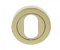 EUROART Round Oval - Escutcheons in Polished Brass Finish