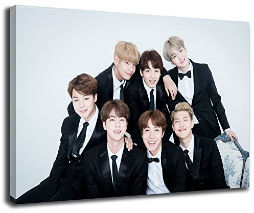 Artis Prints Leinwandbild K-Pop, BTS, Südkorea Pop, Boy-Band, Klein bis XXL, Inneneinrichtung - Wohnzimmer - Wohnung, Dekoration