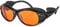 Gafas de seguridad profesionales con luz UV, talla única, de policarbonato, inastillables, protección UVC, para bloquear hasta 400 rayos UV y luz azul, aprobadas con lente de tinte amarillo