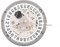 Dasertoe NH35/NH35A Uhrwerk 6 O'Clock Kalender Mechanisches Uhrwerk für Herren, silber