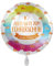 Folienballon rund - Alles Gute zum Führerschein - Gute Fahrt - bunt premioloon 43cm/17inch