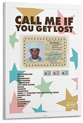 Tyler Poster Call Me If You Get Lost Poster Dekorative Malerei Leinwand Wandkunst Wohnzimmer Poster Schlafzimmer Malerei, Leinwand Kunst Poster Und Wandkunst Bilddruck Moderne Familienzimmer Dekor 16