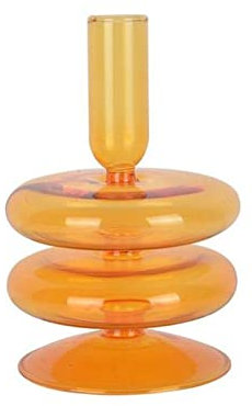 DUnLap Chanukka Leuchter Kegel-Kerzenhalter Kerzenständer for Home Hochzeitsraum Dekoration Party Vase Tisch Bücherregal Hannukah Leuchter (Size : Orange 2-Tier)