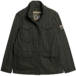 Superdry Damen M65 Verzierte Militärjacke Surplus Goods Olivgrün 38