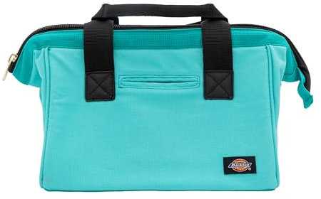 Dickies 57149 Arbeitstasche aus strapazierfähigem Segeltuch, 30,5 cm, für Maler, Tischler und Bauarbeiter, robuster Reißverschluss, verstärkte Griffe, Blaugrün