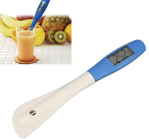 Versatile Candy Spatula Thermometer, Integrated Accurate 160mAh Silicone Digital Cooking Thermometer for Precise Temperature Control in Chocolate, Jam, and Meat Recipes