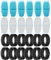 FOFNON 24 Filter für Katzenbrunnen, 12 Stück Filter + 12 Stück Schaumstofffilter für Katzentrinkbrunnen, Dreifach-Filterung, Geeignet für “B0CL4WMX6Z” & ”B0CLGPCNHN”