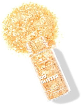 Birkenspanner Bio-Glitzer | Biologisch Abbaubar | Plastikfrei | Einfach auftragen | Lange glänzen | Made in Germany | 5g Mixed | Golden Buddha