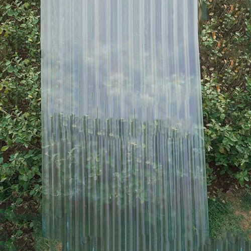 Regenfeste Uv-Schutz Wellplatte Dachblech Verkleidungspaneele,1x Dachplatten zum Ersetzen oder Installieren in Garagen,Gewächshäuser,Wärmeisolierende Sonnenscheinplatte (0.9x1m/35x39in)