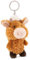 NICI Schlüsselanhänger Hochlandrind McMooray 10cm braun - Plüsch-Begleiter Kuscheltieranhänger mit Schlüsselring für Schlüsselband, Schlüsselbund & Schlüsselhalter