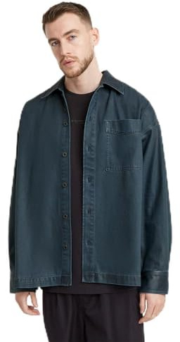 G-Star Herren Boxy Fit Hemd, Blau (worn in night ocean gd cobler D23007-D300-G837), M
