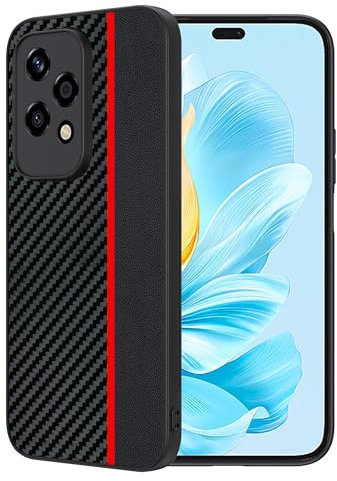 FDHYFGDY Cover per Honor 200 Lite Custodia, Antigraffio, antiurto, Protezione fotocamera [Fibra di carbonio] Custodia per Honor 200 Lite Case
