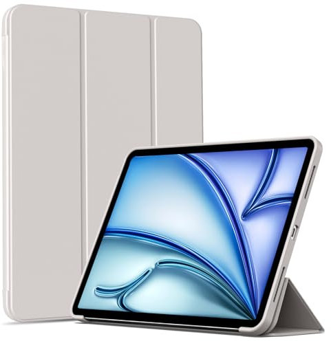 IAMKHO Hülle für iPad Air 11 Zoll (M3/M2 2025/2024), iPad Air 5/4 Generation (2022/2020) 10,9 Zoll, Trifold Ständer Schutzhülle Unterstützt Apple Pencil Aufladen, Auto Schlafen/Wachen (Grau)
