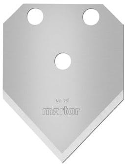 MARTOR 10 x Pointed Blades, Replacement Blades for Scalpel, 26 mm, Sharp, in Dispenser, Dual-use, No. 761