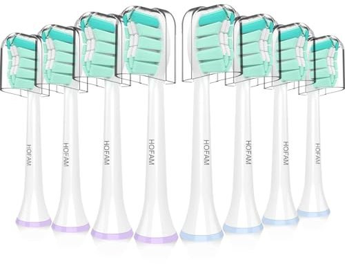 Zahnbürsten-Ersatzköpfe für Philips Sonicare Ersatzköpfe, Elektrischer Ersatzbürstenkopf Kompatibel mit Phillips Sonic Care Zahnbürstenkopf, 8 Stück