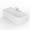 SPALINA Baignoire Semi-îlot Murale Capri Gauche+Robinetterie Chromée, by