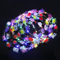 ENLACE LED Blumenkranz Haare,6 Stück Led Haarkranz Blumen Festival Zubehör,Festival Haarschmuck Leuchtend für Frauen Mädchen,Led Blumenkranz Kopfschmuck Geburtstag Hochzeit Weihnachten
