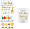 Bkemkri 4 Stück Aufkleber für Den Blumentopf Dankeschön Aufkleber Danke für Wunderschöne Farbenfrohe Zeit Erzieher Geschenk Kindergarten Dankeschön Geschenk Danke für Kindergarten Abschiedsgeschenk