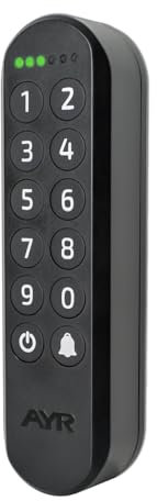 INT_Key Pad. Teclado Bluetooth para Apertura y Cierre de Productos Smart Door de AYR Opening Doors. Acabado Negro Mate.