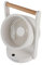 Desk Fan, Wooden Handle Silent Desk Fan for Home (White)